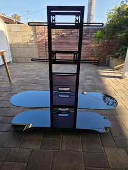 2-Glass Shelf TV Mount