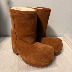 Balenciaga Brown Suede Alaska boots