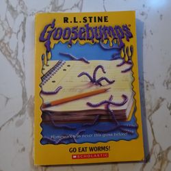Goosebumps Go Eat Worms! Paperback Book 