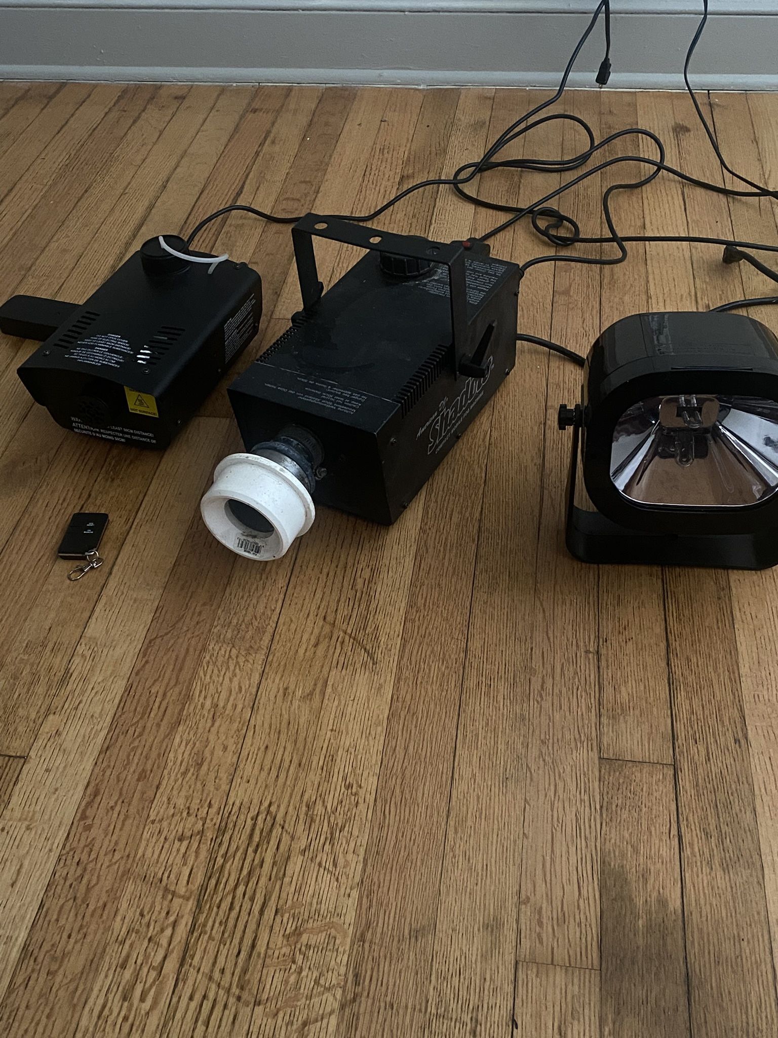 NEW SMOKE MACHINES AND STROBE LIGHT