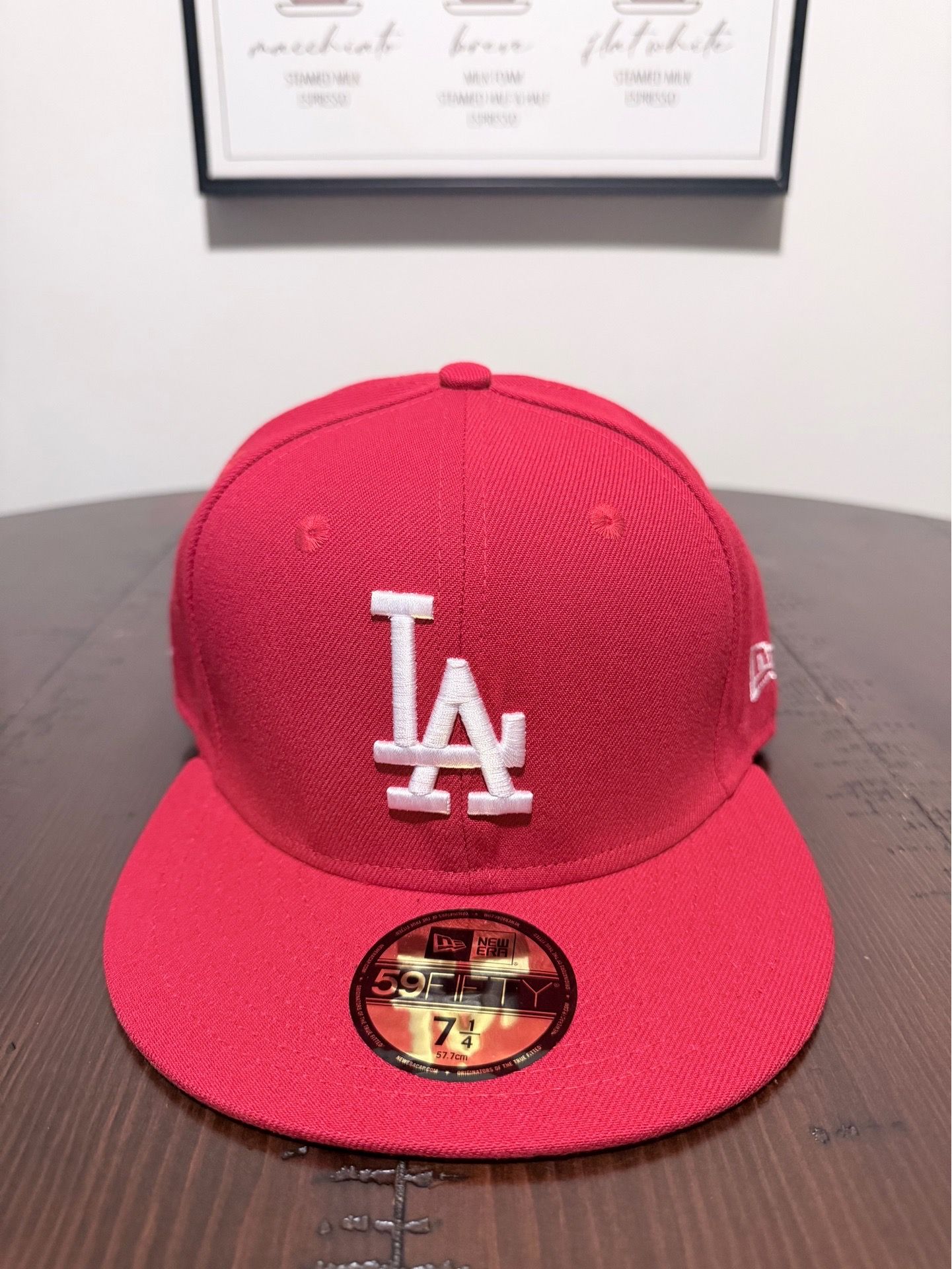 Red LA NewEra Fitted Hat
