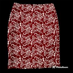 Talbot Women’s Crochet Lace Pencil Skirt, Size 6