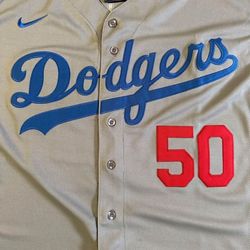 Dodgers Mookie grey men jersey - fully stitched