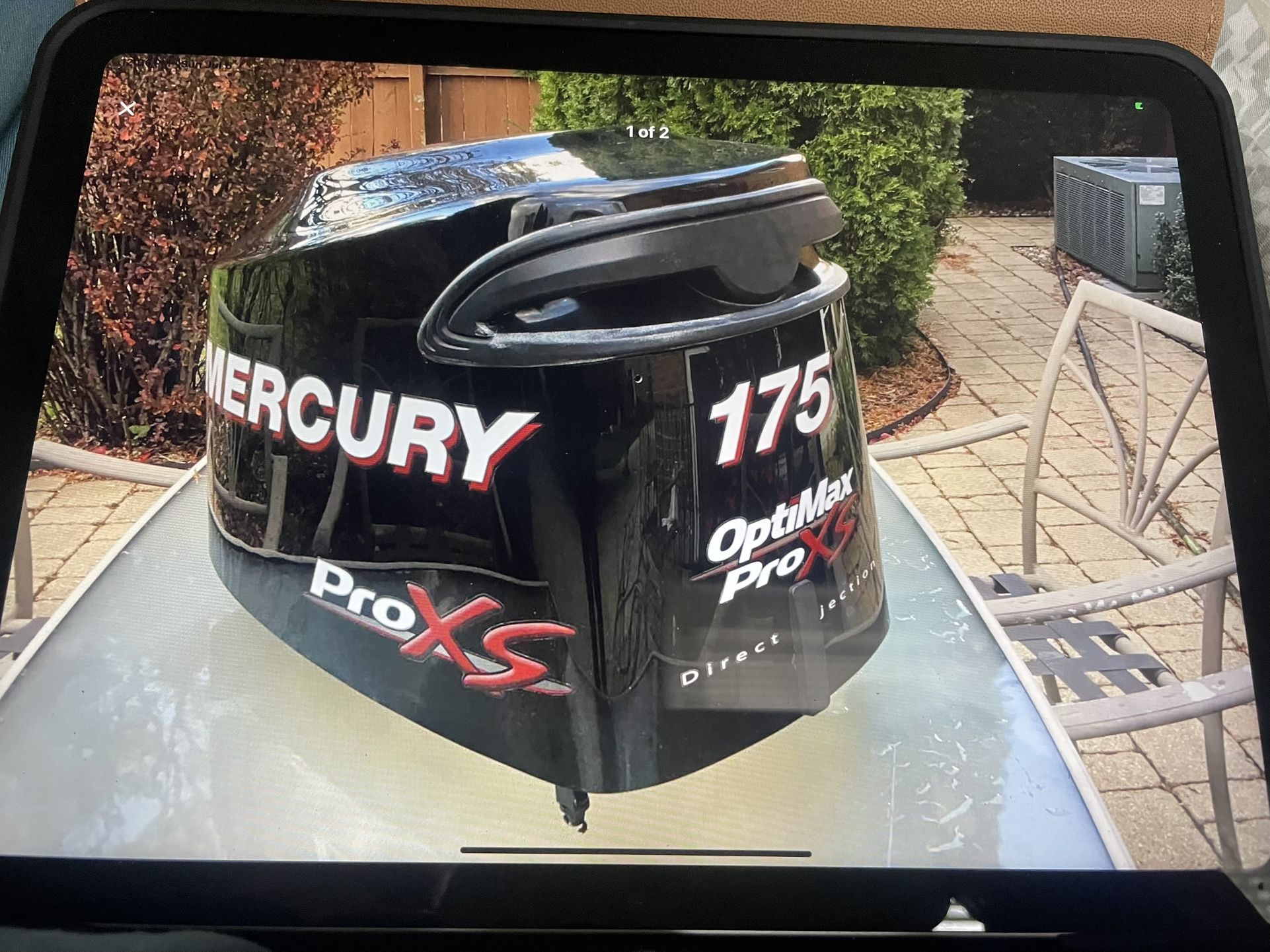Mercury Boat 175 HP Top Cowling Cover