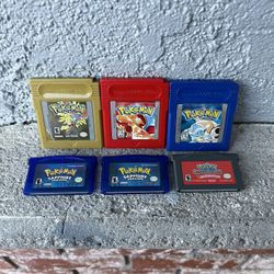Nintendo Gameboy Pokemon Games Authentic 