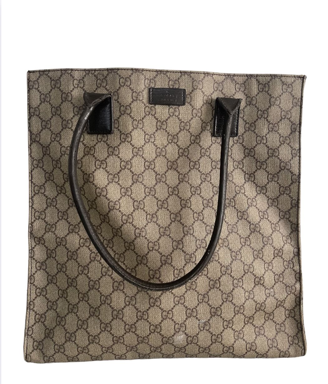 Authentic Vintage Gucci Supreme Summer Tote Bag GG Monogram