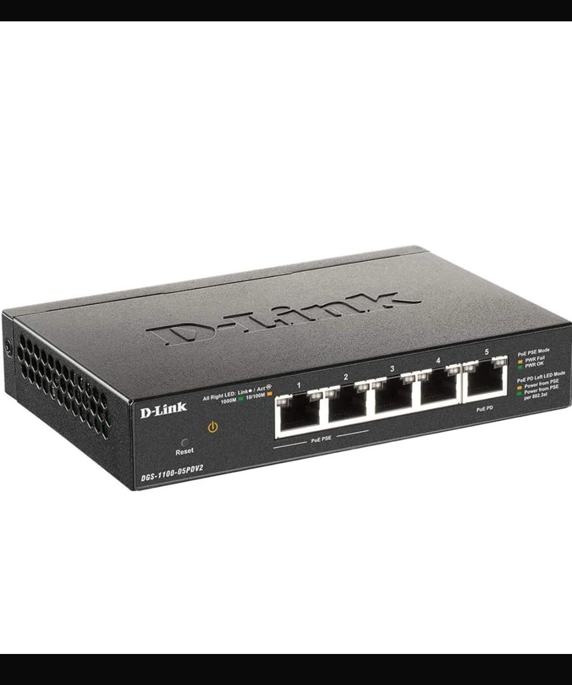 5 port gigabit smart managed desktop PoE switch DGS 1100 series Smart managed switch