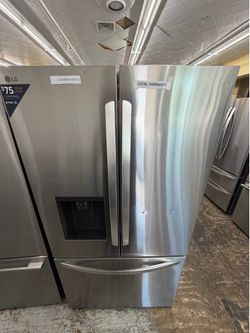 LG 36” stainless steel French doors refrigerator