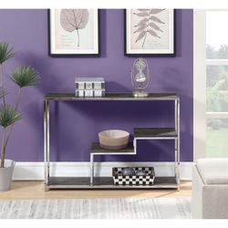 Modern High Quality Wooden Grey Console Table New In Box