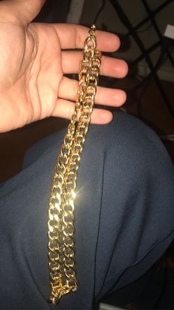Gold plated chain