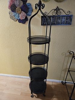 4 Shelf Plant Stand Display Foldable 