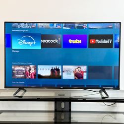 New 55” TCL Class 4-Series 4K UHD HDR Smart Roku TV - Model: 55S435