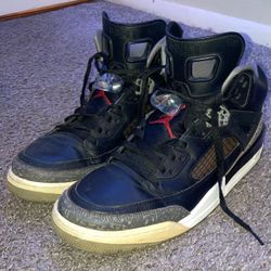 size 11.5 Jordan Spizike Black Cement