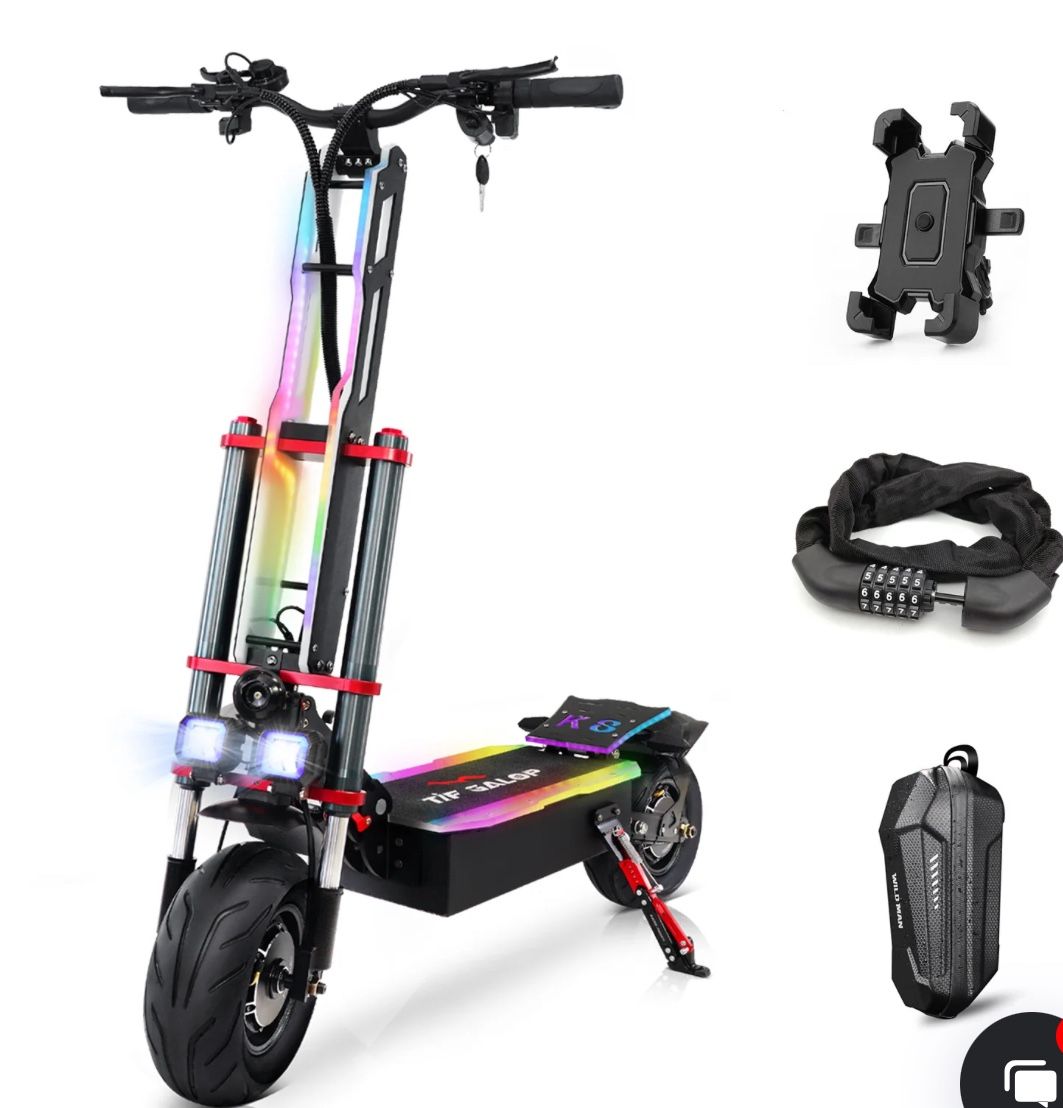 Tif Galop E Scooter. Max Speed 50mph. Weight Capacity 440lbs 