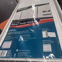 7 - Linden 6 ft. H x 8 ft. W White Privacy Vinyl Fence Panel