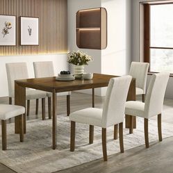 TransitionalBlack/GrayRubberwood, Engineered Wood, Ash Veneer, 100% Polyester Fabric, Foam, Spring, WebbingThrough-Leg Table w/ An Ash Veneer Table To