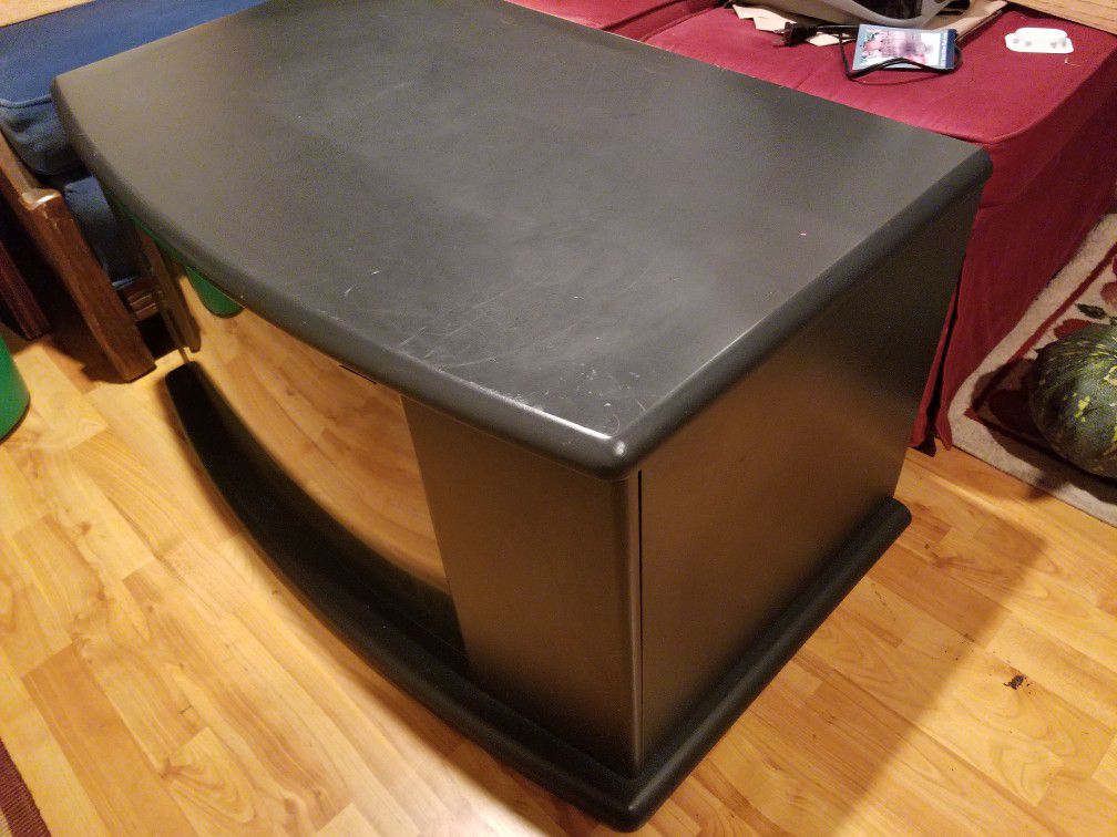 Free TV stand with storage shelves