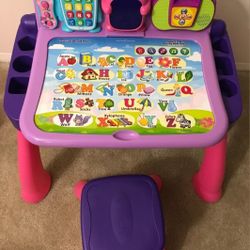 VTech Touch and Learn Activity Desk Deluxe, Pink

