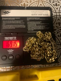 Gold Cuban link chain