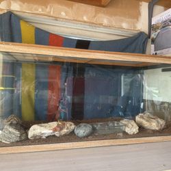 Reptile Enclosure 3’x15”x17” W/ Heating Pad