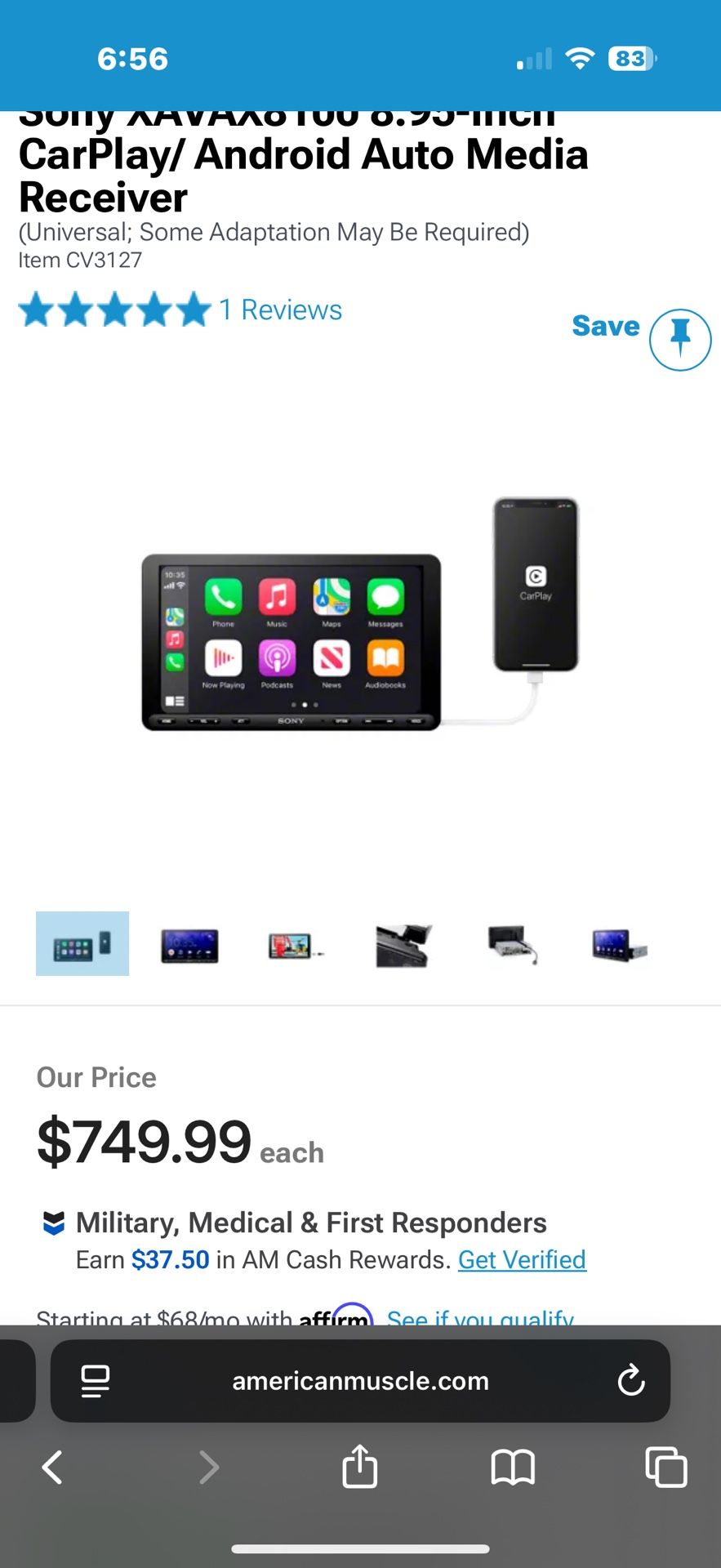 Sony CarPlay Radio 
