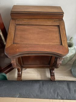 Antique Davenport Captains Artist Desk Mahogany Victorian Style Sixteen Drawers