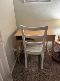 IKEA desk and chair