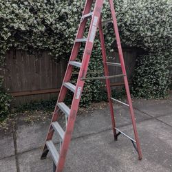 8ft Werner Fiberglass Step Ladder 