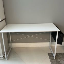 Desk Table with Storage Pocket