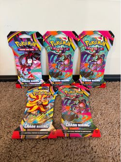 Pokemon - 5 Chaos Rising Sleeved Packs - $32
