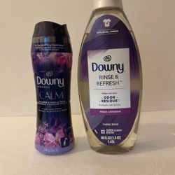 Downy Rinse & Refresh and Downy Infusions Calm In- Wash Scent Booster Bundle Set