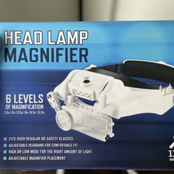 Brand New Still In The Box Magnifier Head lamp