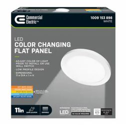 Commercial Electric 11in LED Color Changing Flat Panel