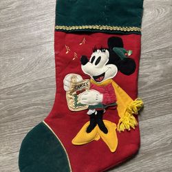 Minnie mouse large Christmas stocking