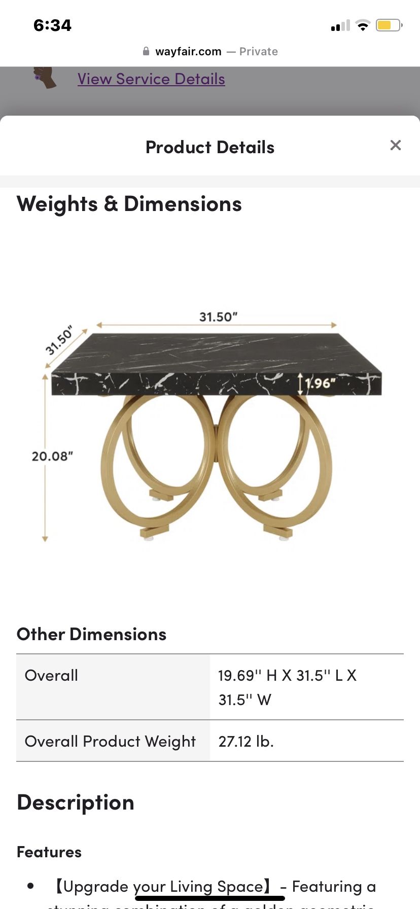 Coffee Table New