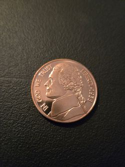 Copper coins 1 oz Jefferson design