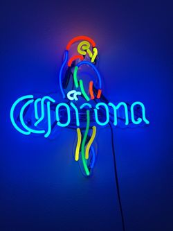 Corona Beer Parrot Neon Light Up Sign