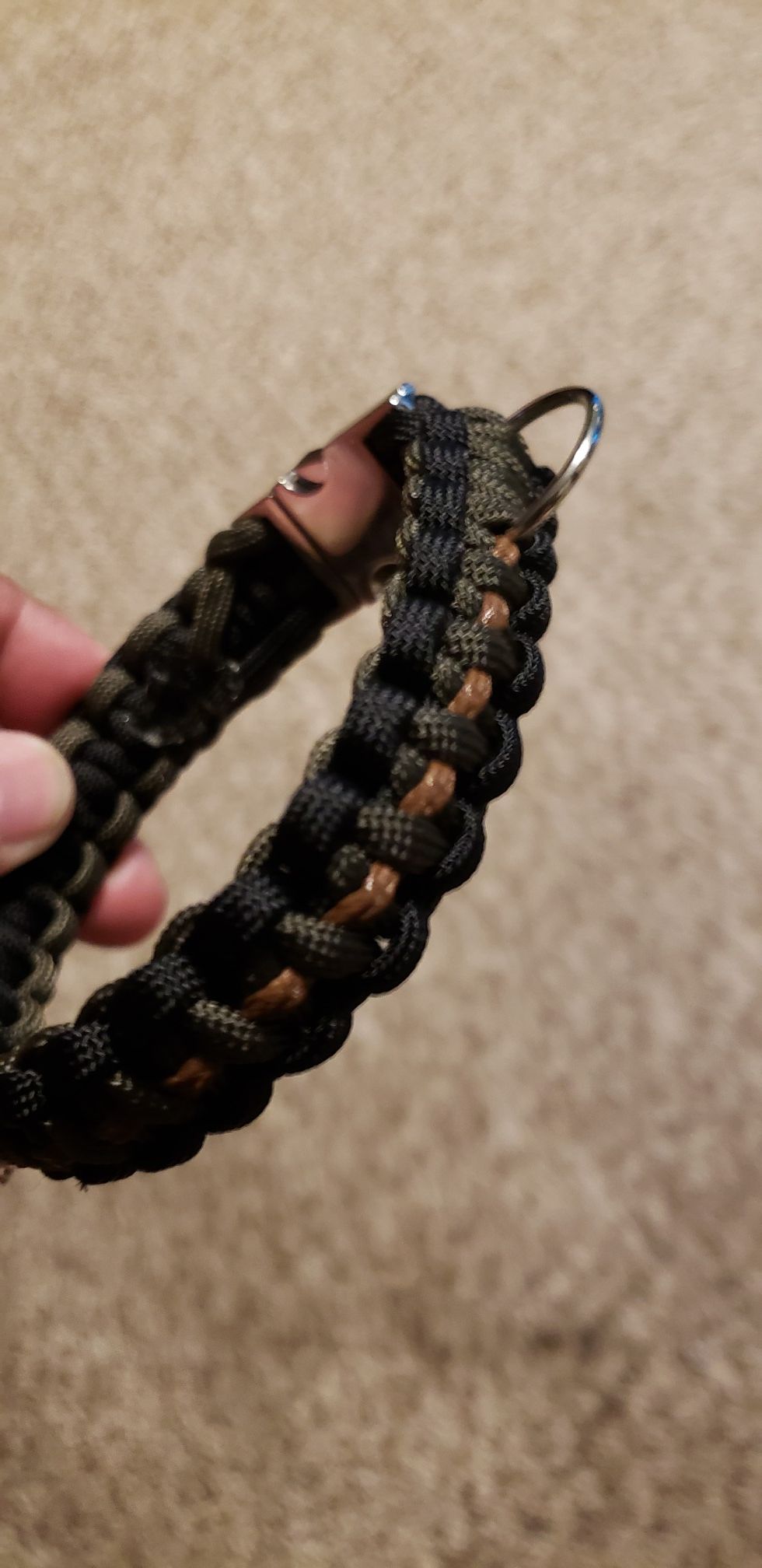 Custom Made Paracord Dog Collars with Charms