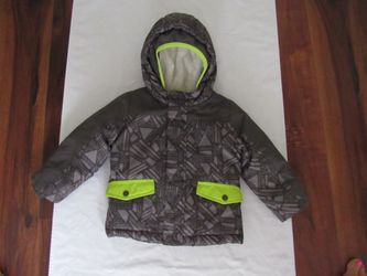 Boys 3T Gray/Green Snowboard Ski Jacket, Cat & Jack