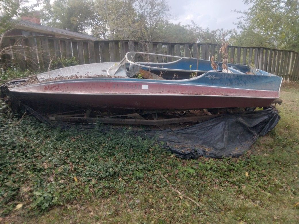 Small Hydrostream Boat Hull And Trailer