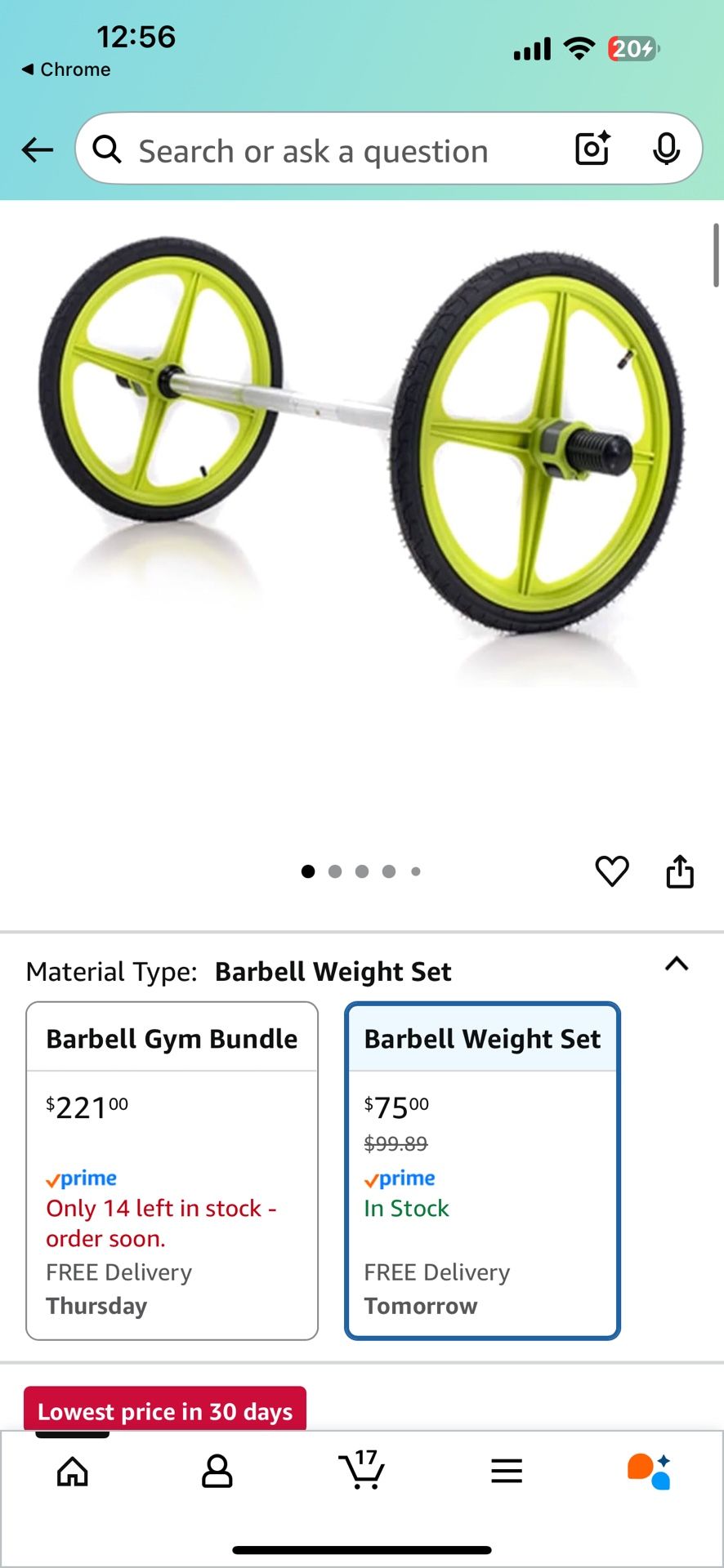 Axel AXLE Lightweight Olympic Barbell with Weighted Plates