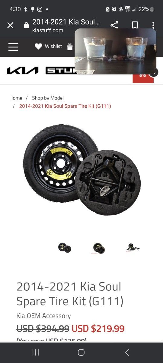 2014/2021 Kia Soul Spare Tire Kit Brand New