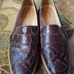 Naturalized Adilene 6.5 Snakeskin Leather Loafers