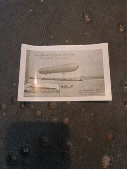1938 Germany Souvenir Zepplin Postcatd