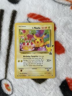 Birthday Pikachu Promo Holo Pokemon TCG