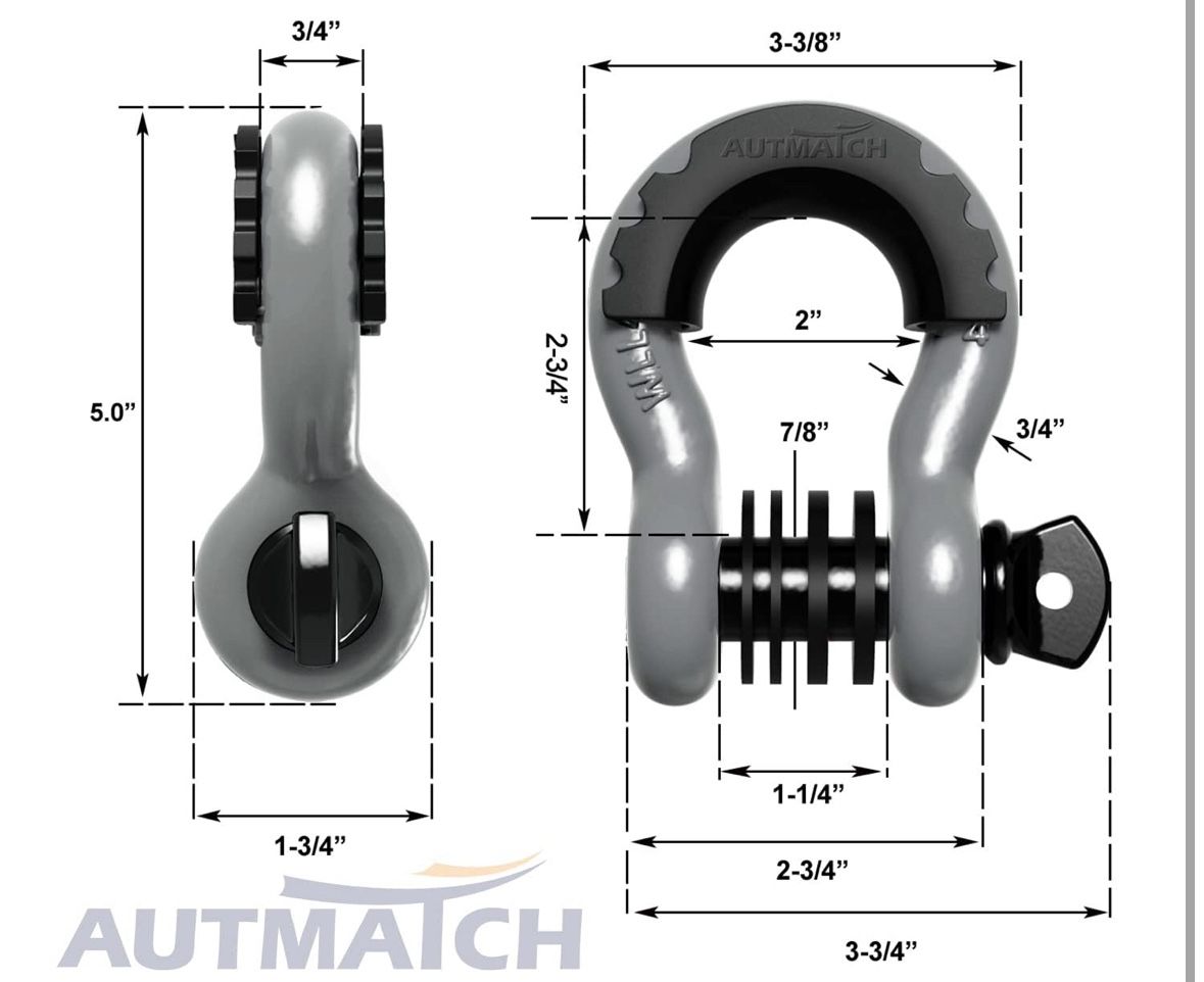 D-Ring Shackles for Off-roading Vehicles