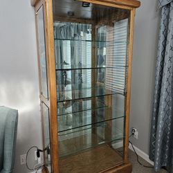 Oak Display Cabinet 