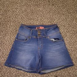Blue Denim Shorts