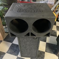 Q Bomb Dual 10 Inch Subwoofer Box With Turbo Port . New 