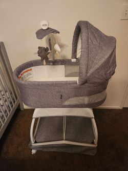 TruBliss Sweetli Nurture Bassinet - Gray/White